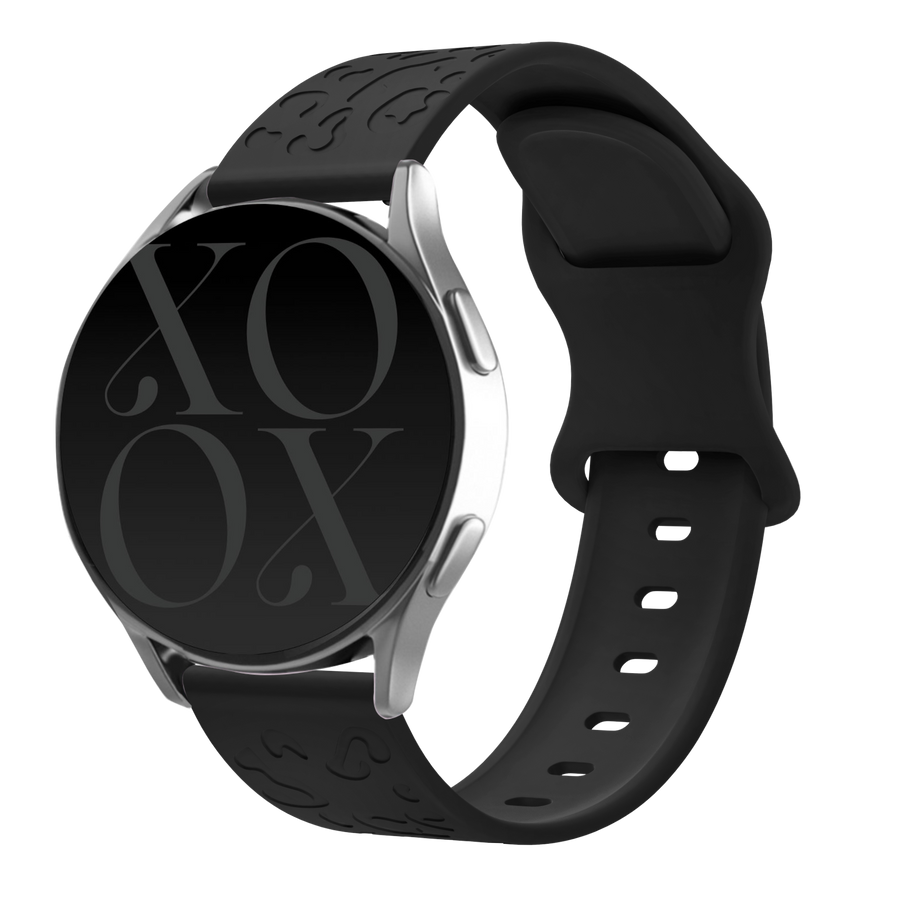 xoxo Wildhearts - Huawei Watch GT 3 Pro 43mm siliconen bandje Leopard Print - black