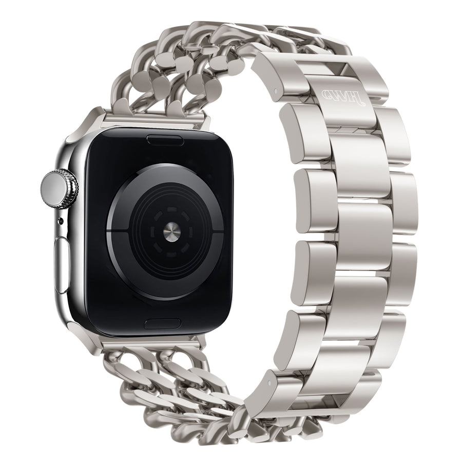 Apple Watch Bracelet acier - Chain strap (starlight) - 38/40/41/42mm