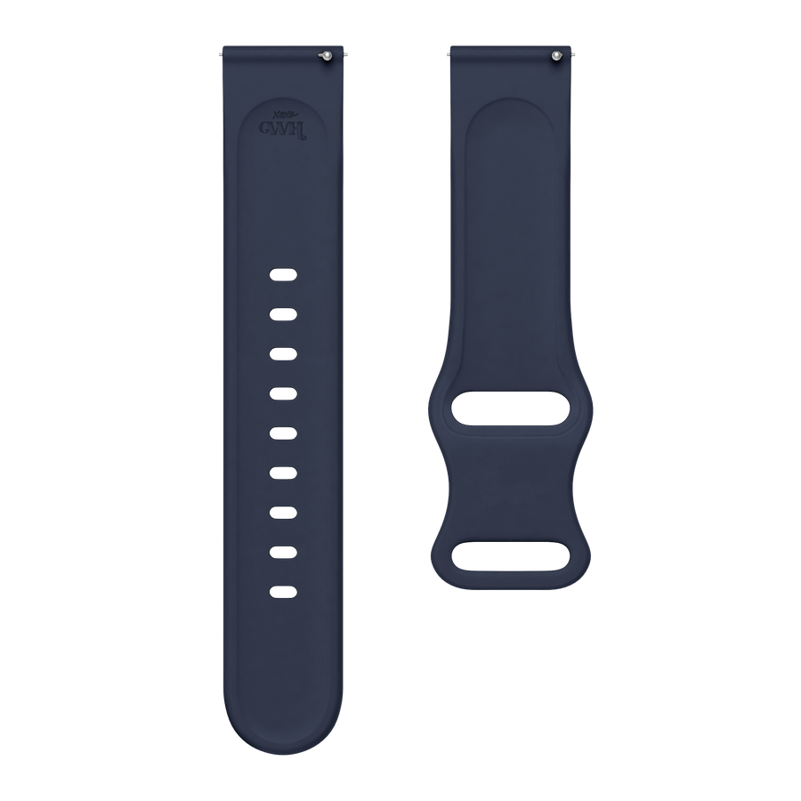 Samsung Galaxy Watch Active 2 (40 & 44 mm) Silikonband Leopard Print - Midnight Blue