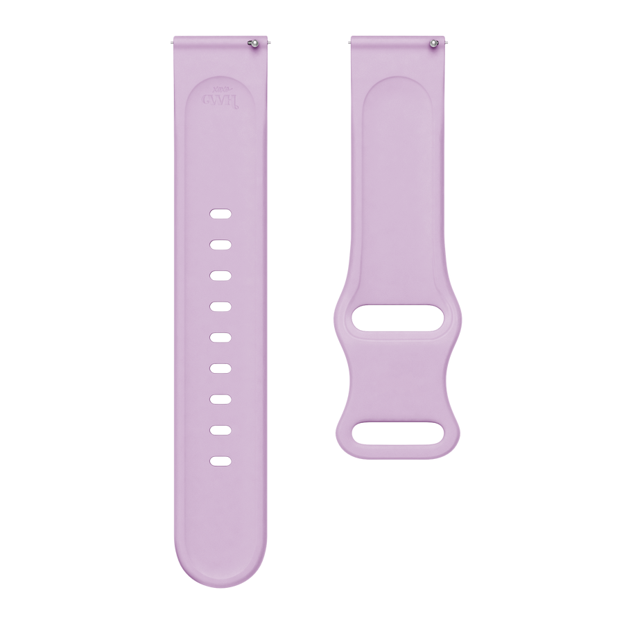 Samsung Galaxy Watch Active 2 (40 & 44mm) Silicone strap Leopard Print - Lilac