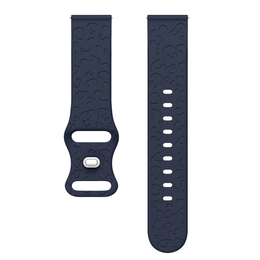 Amazfit GTS 3 siliconen bandje Leopard Print - midnight blue