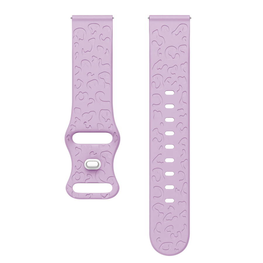 Samsung Galaxy Watch 5 40mm Bracelet Silicone Leopard Print - Lilac