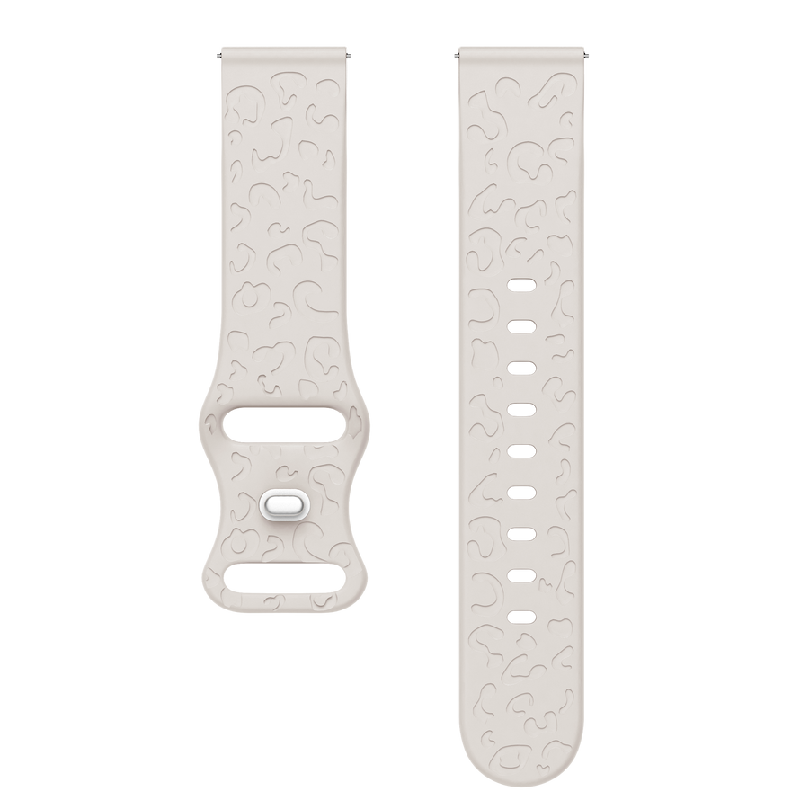 Samsung Galaxy Watch 1 42mm silicone strap Leopard Print - Starlight