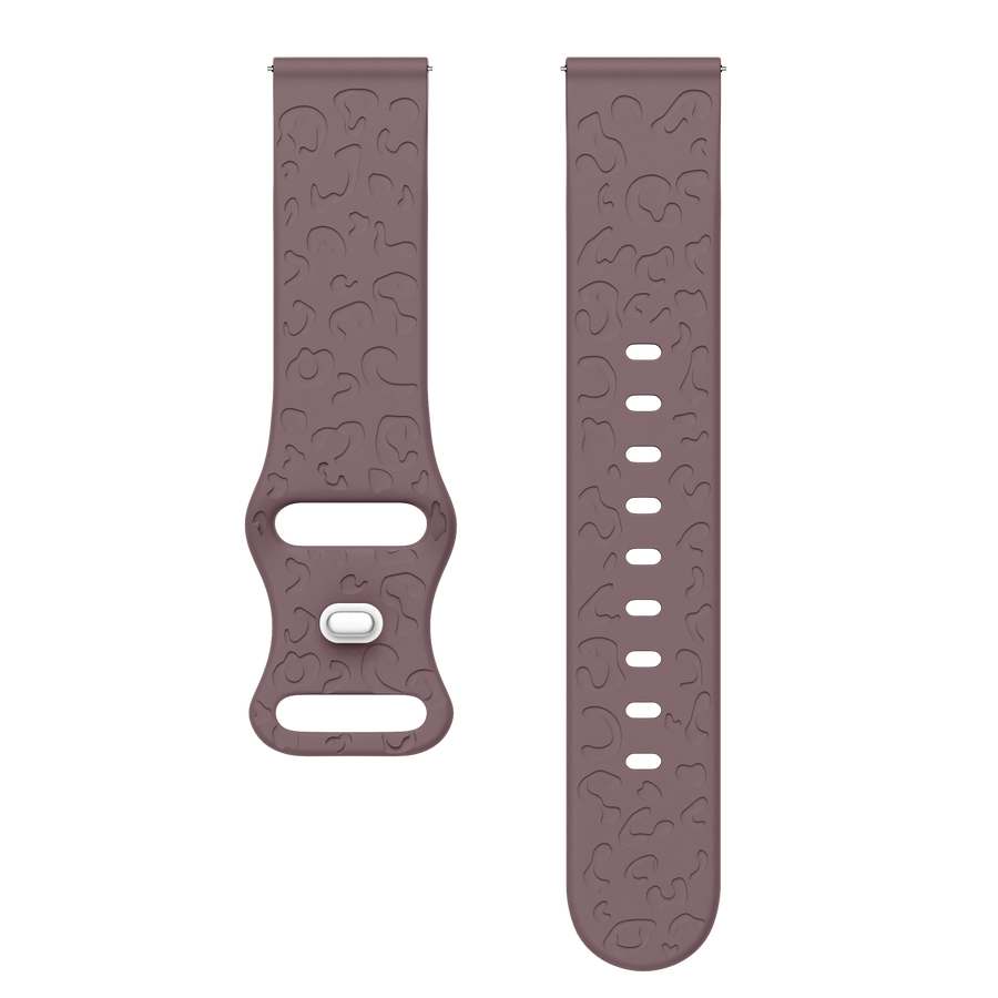 Polar Unite silicone strap Leopard Print - Berry Purple