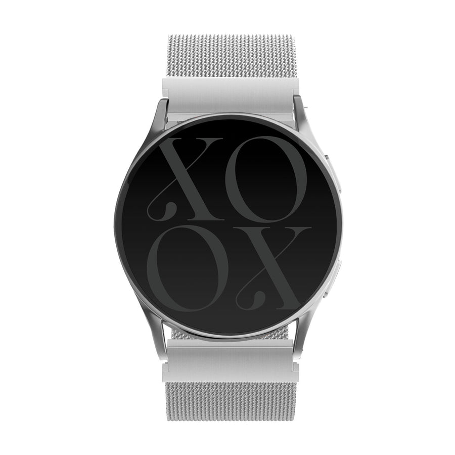 xoxo Wildhearts - Samsung Galaxy Watch 1 42mm Milanees bandje (zilver)