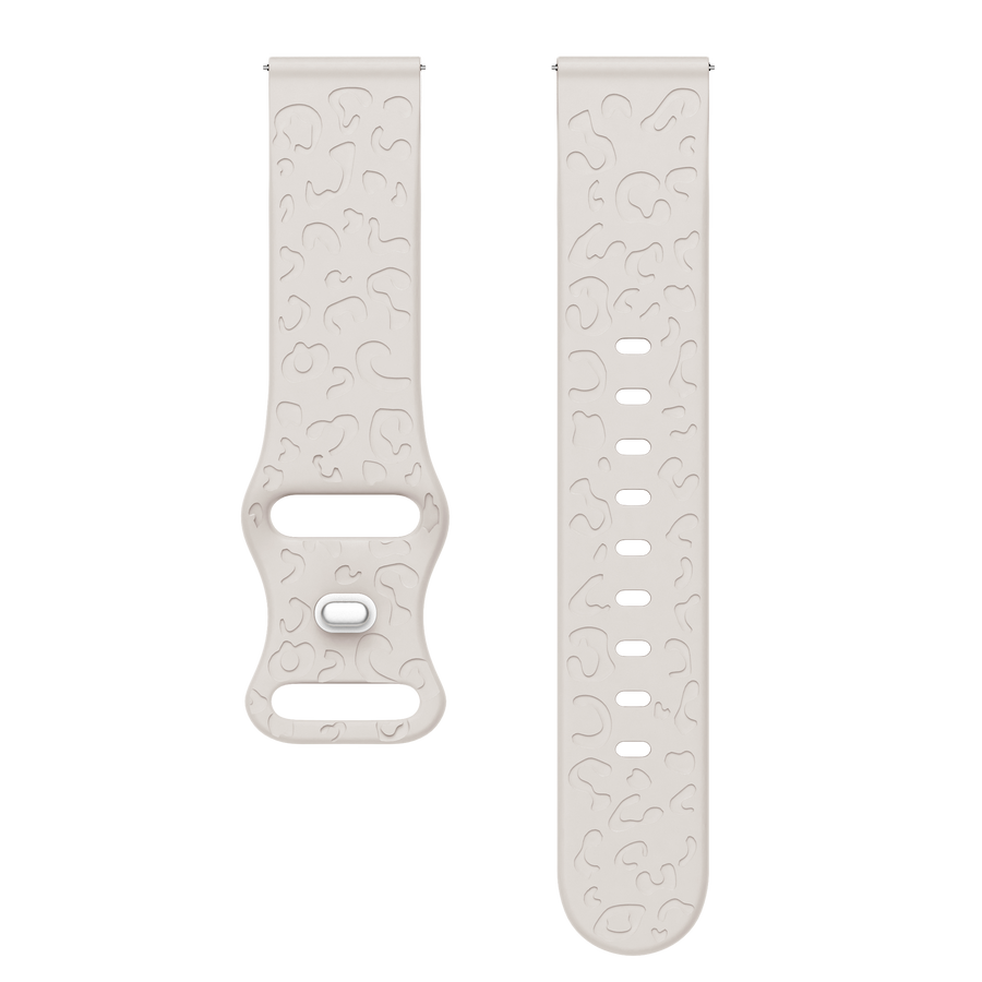 Samsung Galaxy Watch Active (39mm) siliconen bandje Leopard Print - starlight