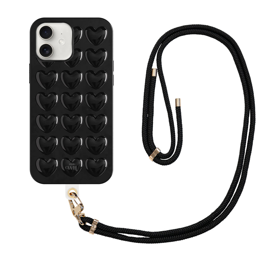 xoxo Wildhearts Heartbreaker Black Cord Case - iPhone 12