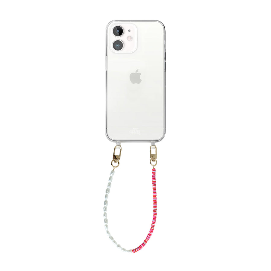 iPhone 11 - Island Girl Transparant Cord Case - Short Cord