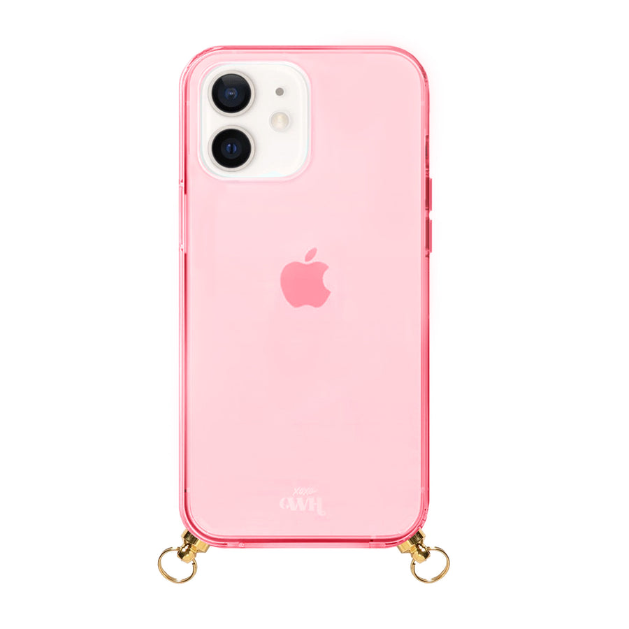 iPhone 12 - Pearlfection Cord Case Pink - Short Cord