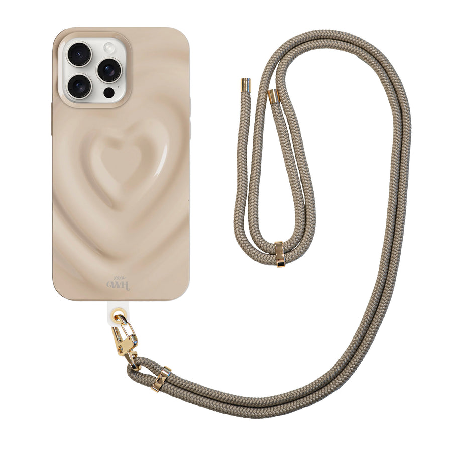 xoxo Wildhearts Biggest Love Creme Cord Case - iPhone 16 Pro Max