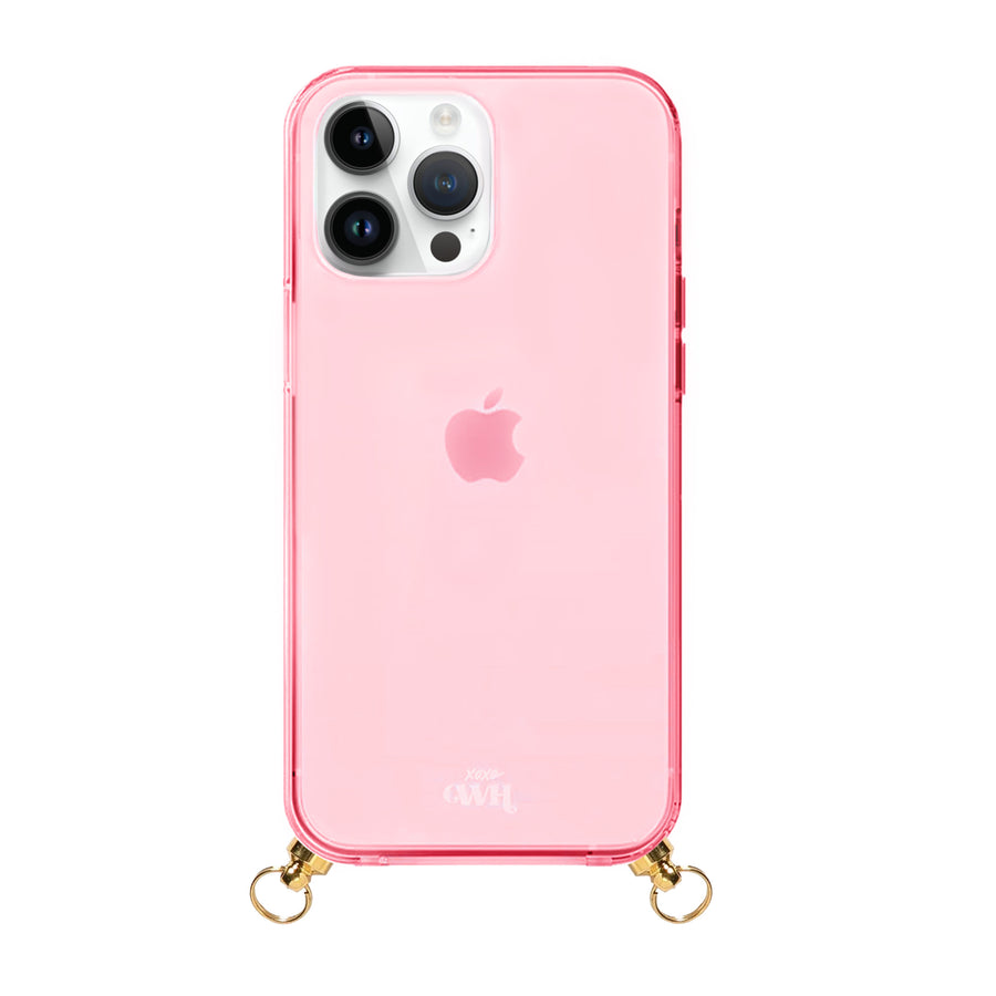 iPhone 15 Pro - Dreamy Cord Case Pink - Short Cord