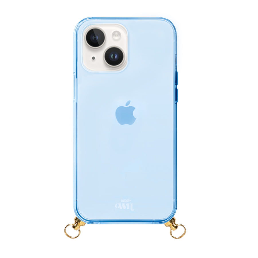 iPhone 13 - Rainbow Vibes Cord Case Blue