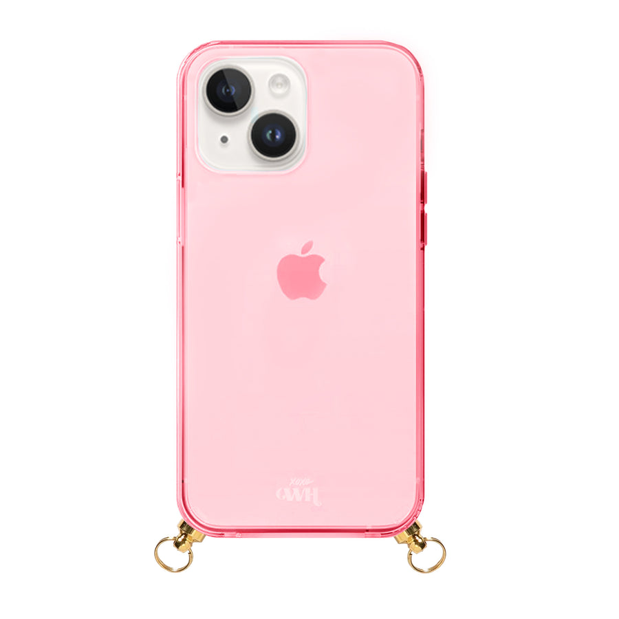 iPhone 13 - Pearlfection Cord Case Pink - Short Cord