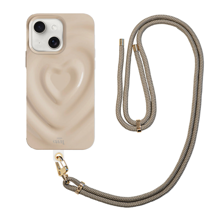 xoxo Wildhearts Biggest Love Creme Cord Case - iPhone 15