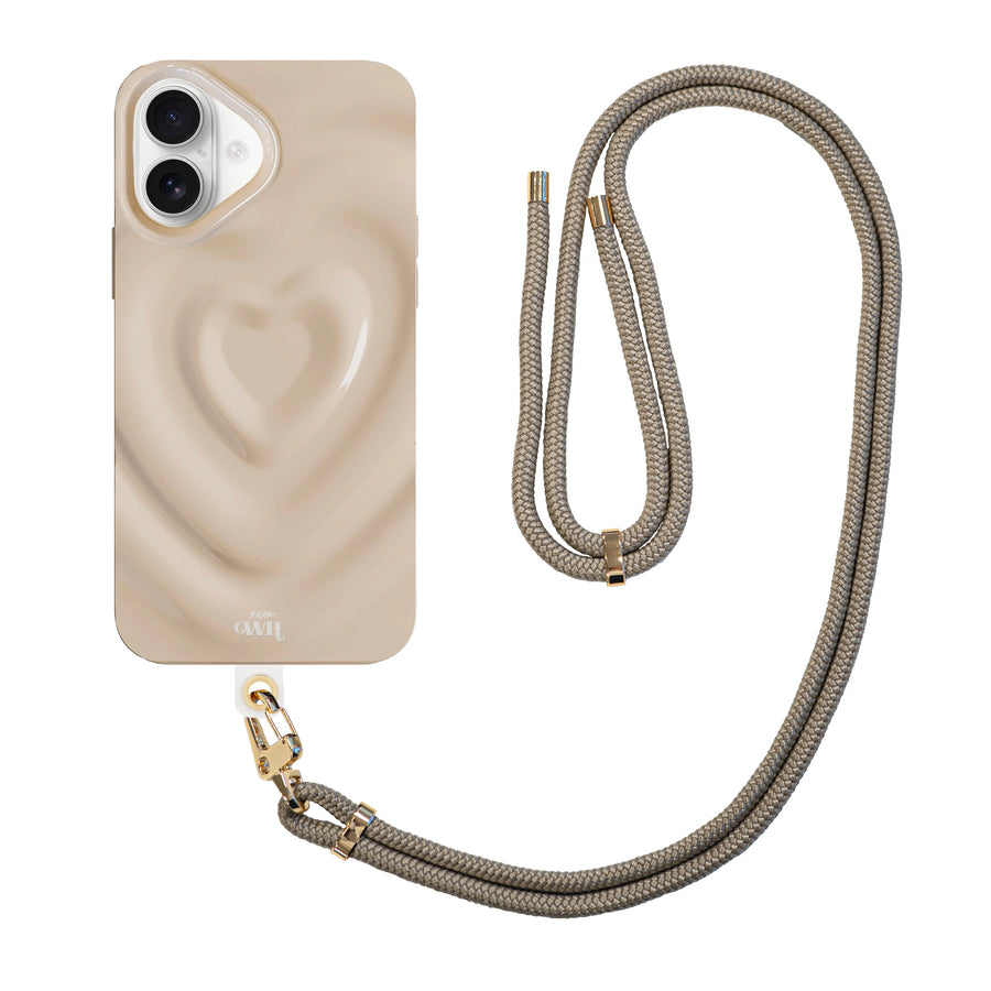 xoxo Wildhearts Biggest Love Creme Cord Case - iPhone 16