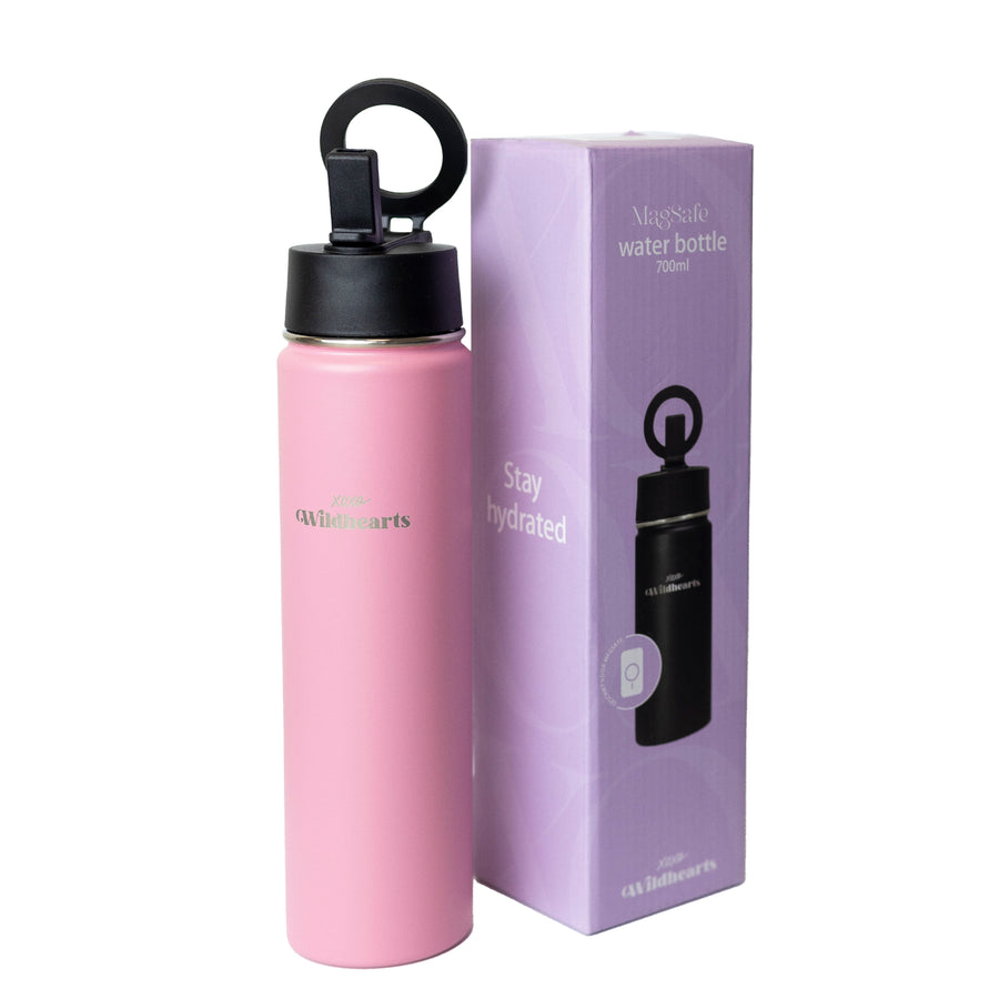 Water Bottle with MagSafe Ring - 700ml - 25oz (Pink)