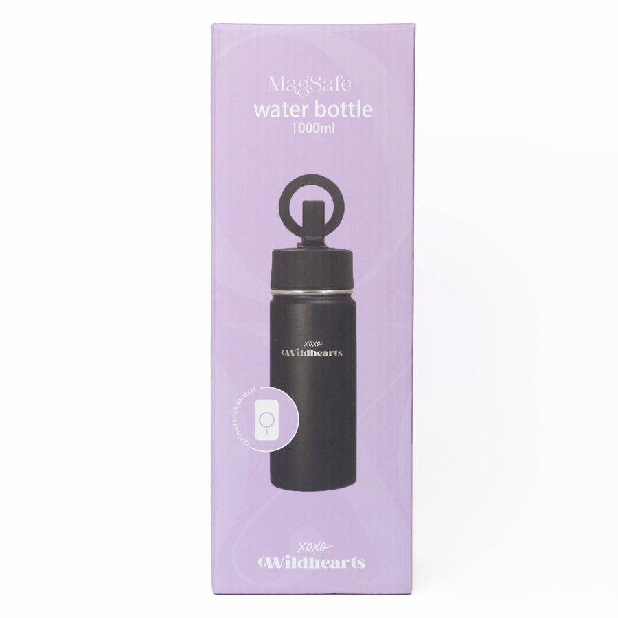 Water Bottle with MagSafe Ring - 1000ml - 32oz (Black)