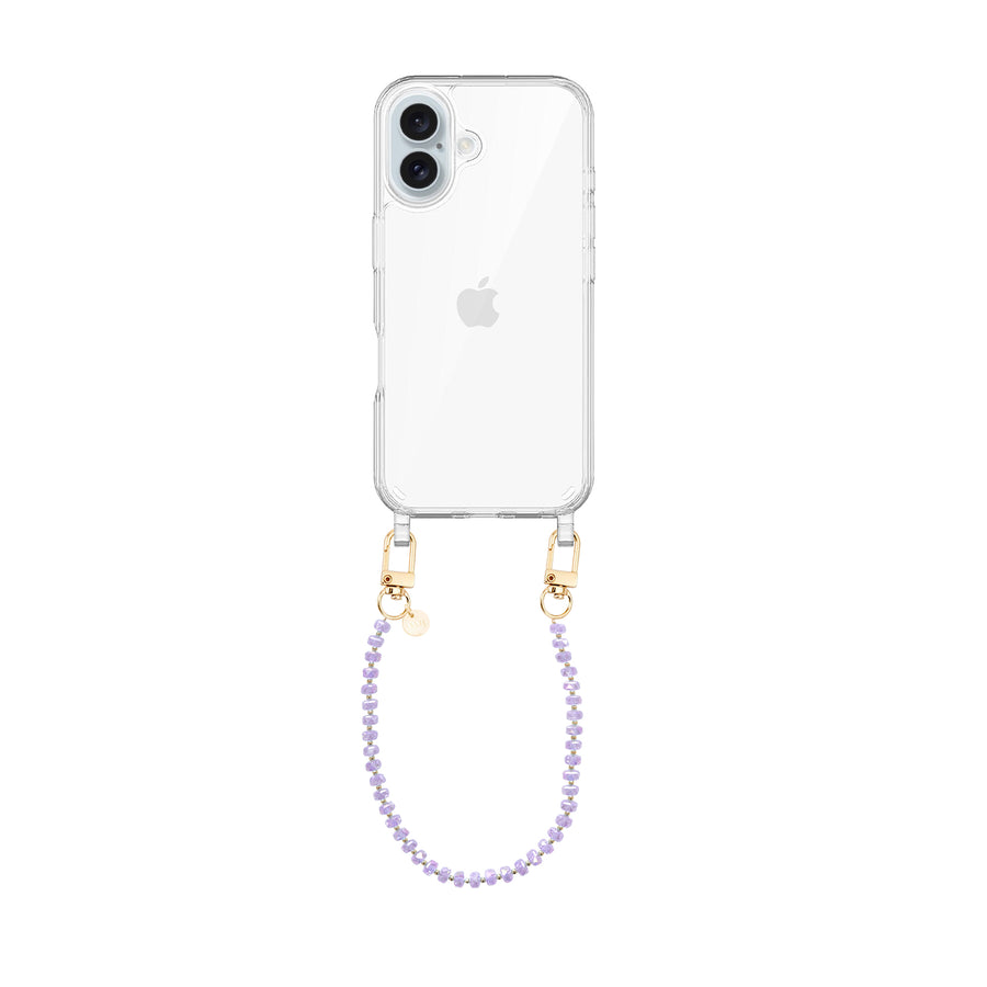 iPhone 16 - Crystal (Purple) Transparant Cord Case