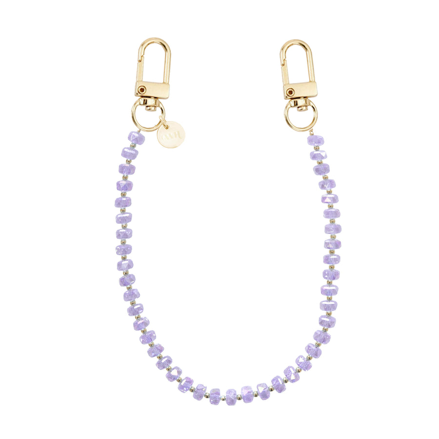 Crystal Charm Cord (purple)