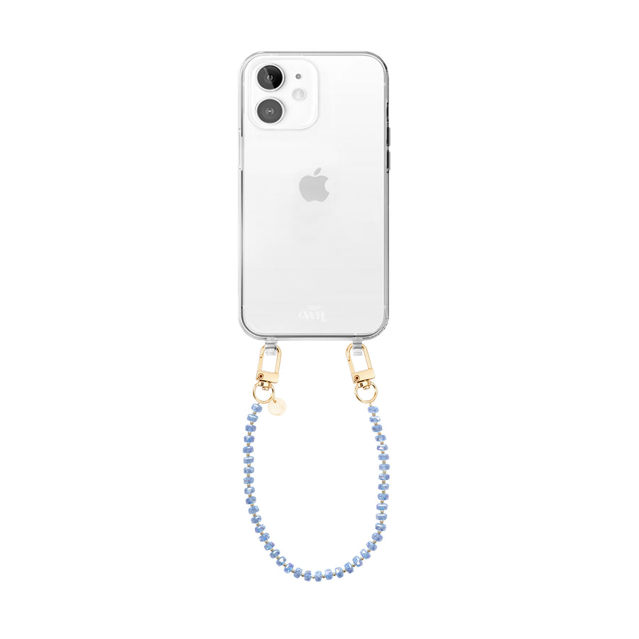 iPhone 12 - Crystal (Blue) Transparant Cord Case