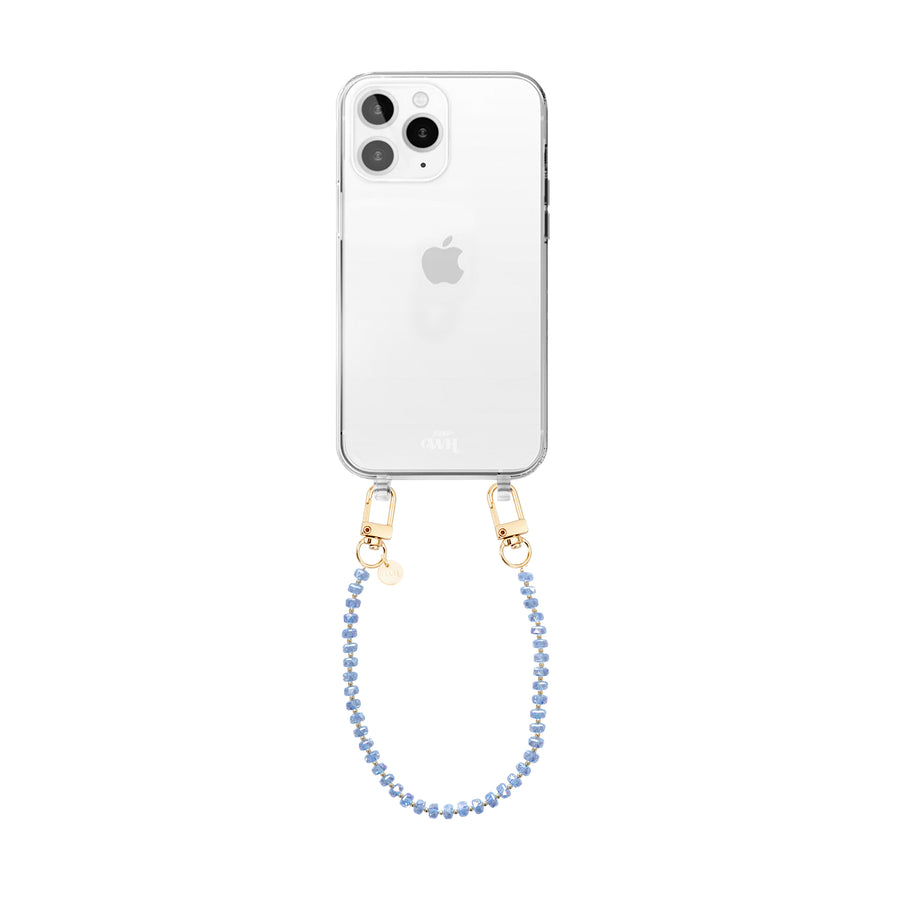 xoxo Wildhearts iPhone 11 Pro - Crystal (Blue) Transparant Cord Case