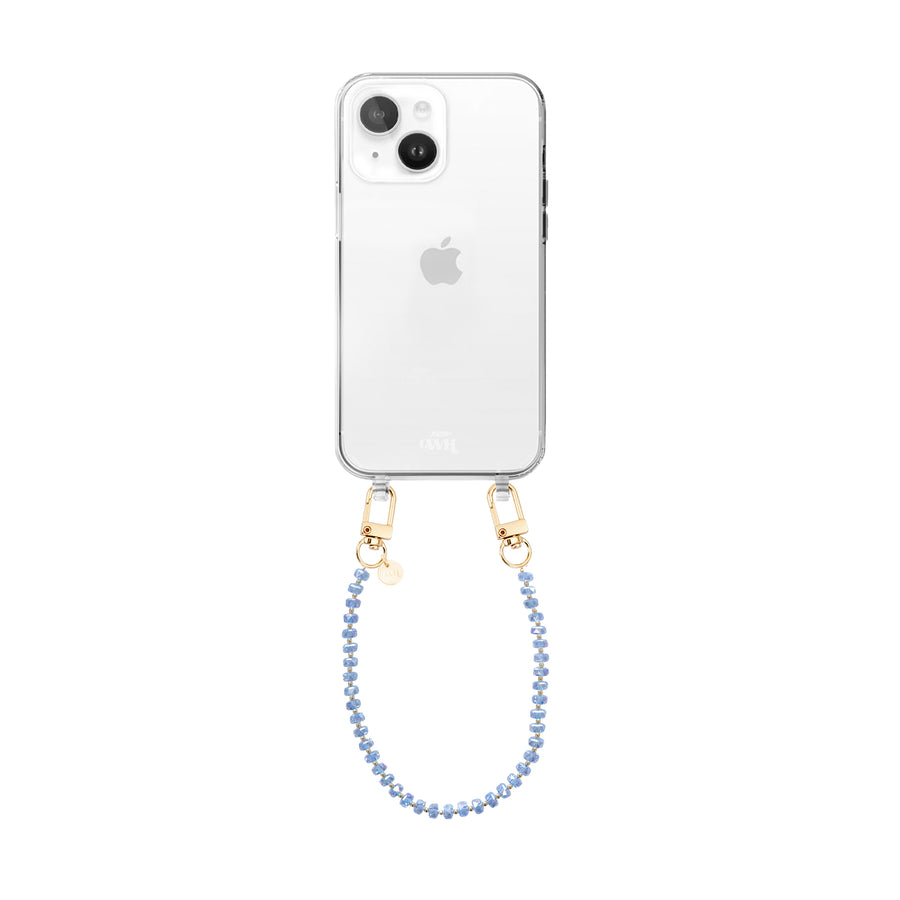 iPhone 15 - Crystal (Blue) Transparant Cord Case