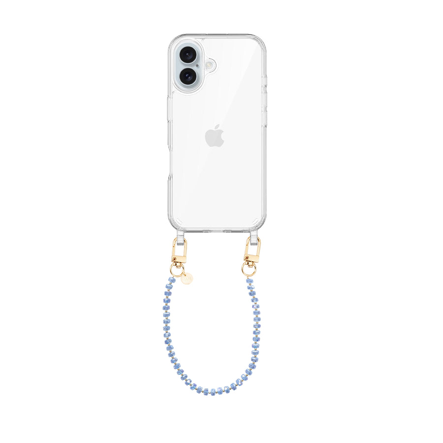 iPhone 16 - Crystal (Blue) Transparant Cord Case