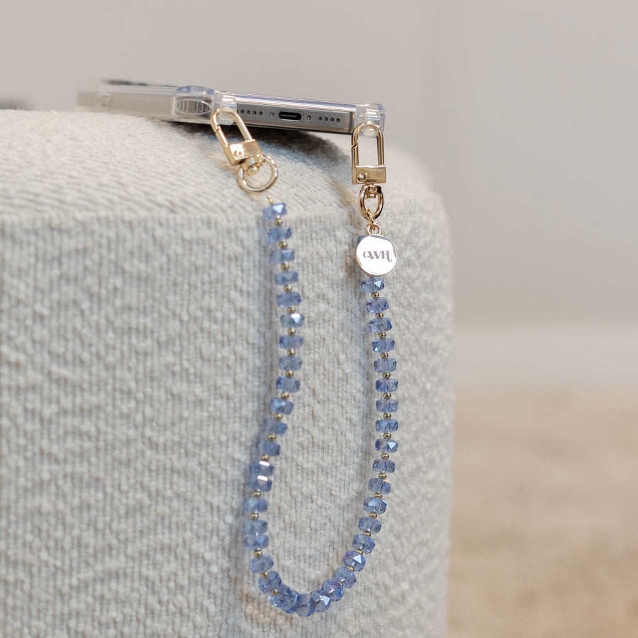 Crystal Charm Cord (blue)