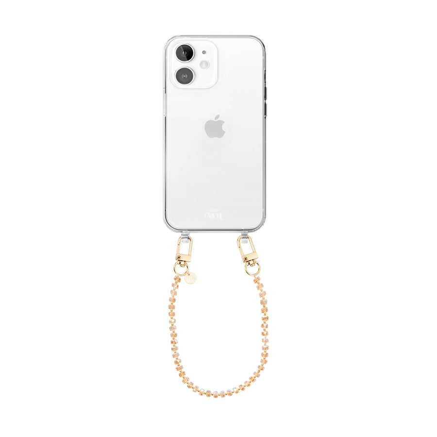 iPhone 12 - Crystal (Brown) Transparant Cord Case