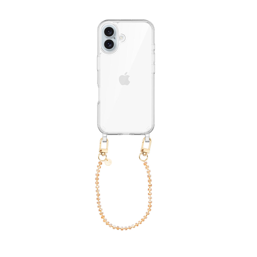 iPhone 16 - Crystal (Brown) Transparant Cord Case