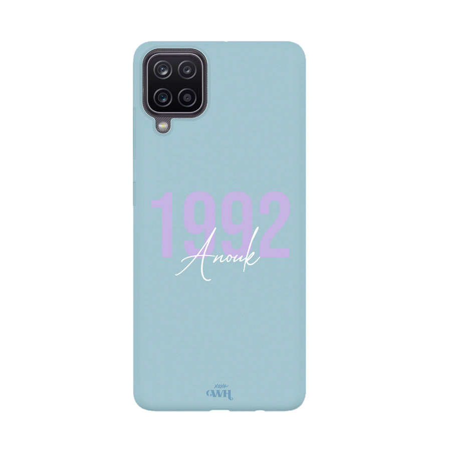 xoxo Wildhearts Samsung A12 Blue - Personalized Colour Case