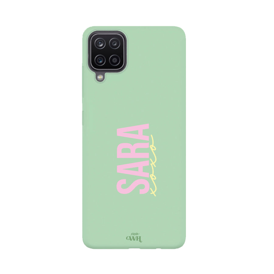 xoxo Wildhearts Samsung A12 Green - Personalized Colour Case