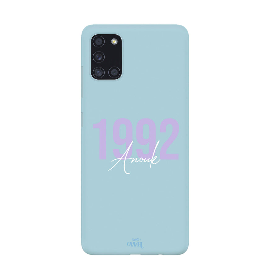 xoxo Wildhearts Samsung A21s Blue - Personalized Colour Case