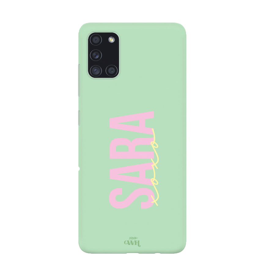 xoxo Wildhearts Samsung A21s Green - Personalized Colour Case