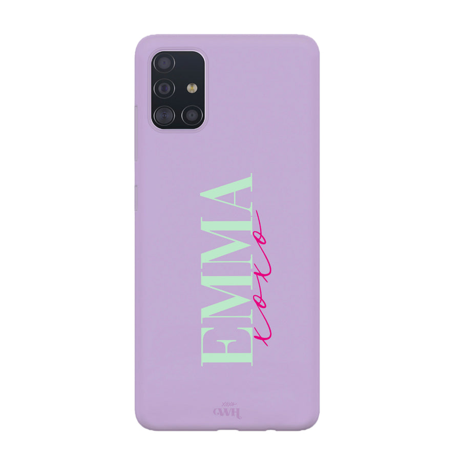 xoxo Wildhearts Samsung A51 Purple - Personalized Colour Case