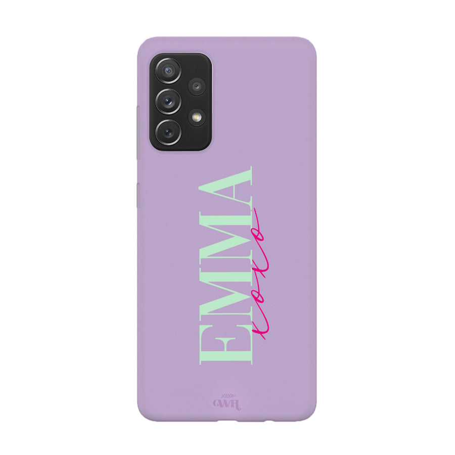 xoxo Wildhearts Samsung A52 Purple - Personalized Colour Case