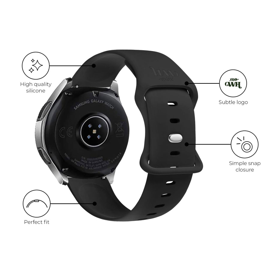 Samsung Galaxy Watch 7 40 mm Silikonband (schwarz)