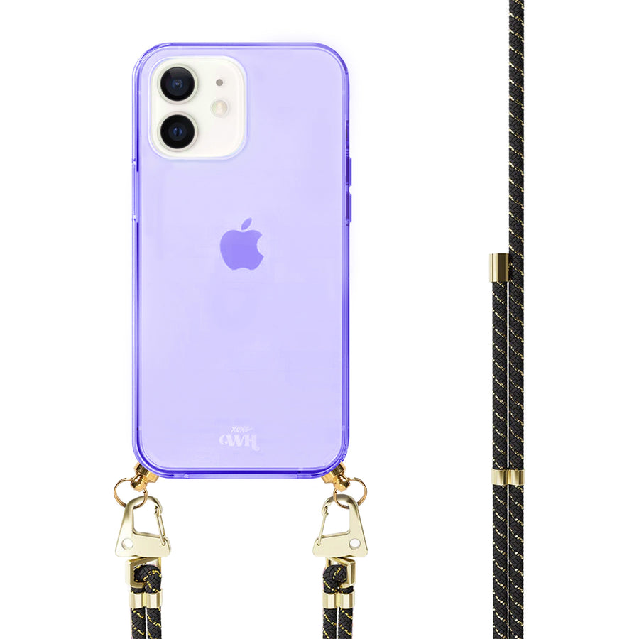 iPhone 11 - Gold Goddess Cord Case Purple