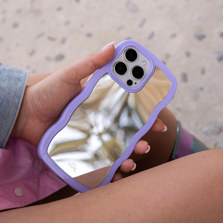 Wavy mirror case Lilac - iPhone 15 Plus