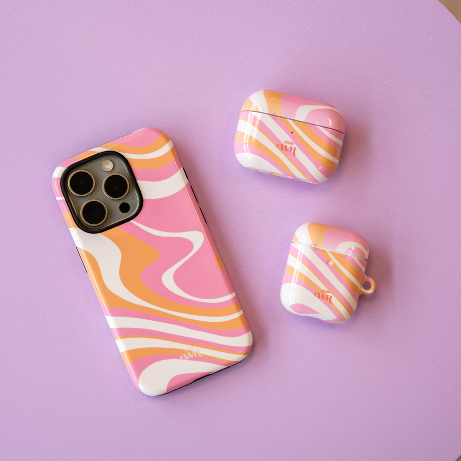 xoxo Wildhearts - AirPods 4 case - Chasing Sunsets - Glossy