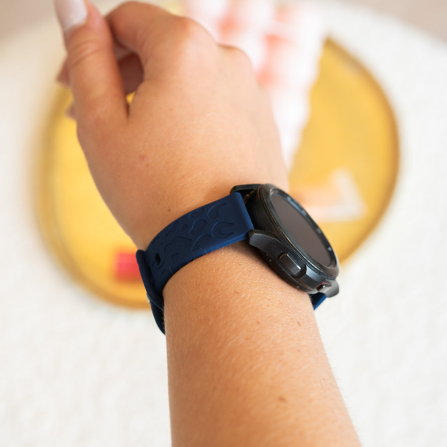 Amazfit GTS 3 Bracelet Silicone Leopard Print - Midnight Blue