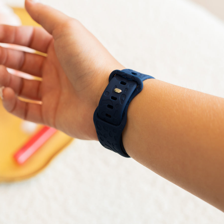 Amazfit GTS (1) Silikonband Leopard Print - Midnight Blue