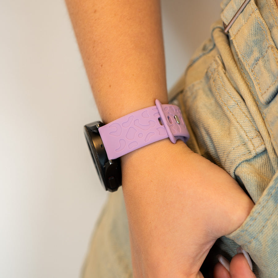 Amazfit GTS 4 (Mini) Silikonband Leopard Print - Lilac