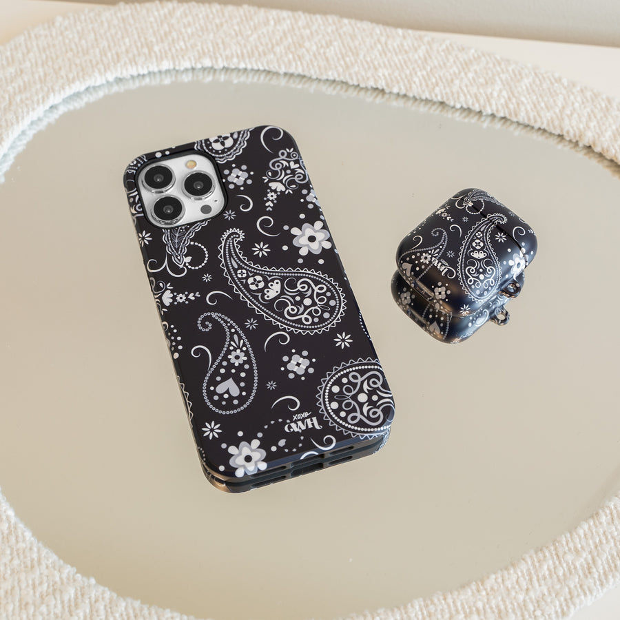 xoxo Wildhearts - AirPods 1 & 2 - Paisley Dawn Black