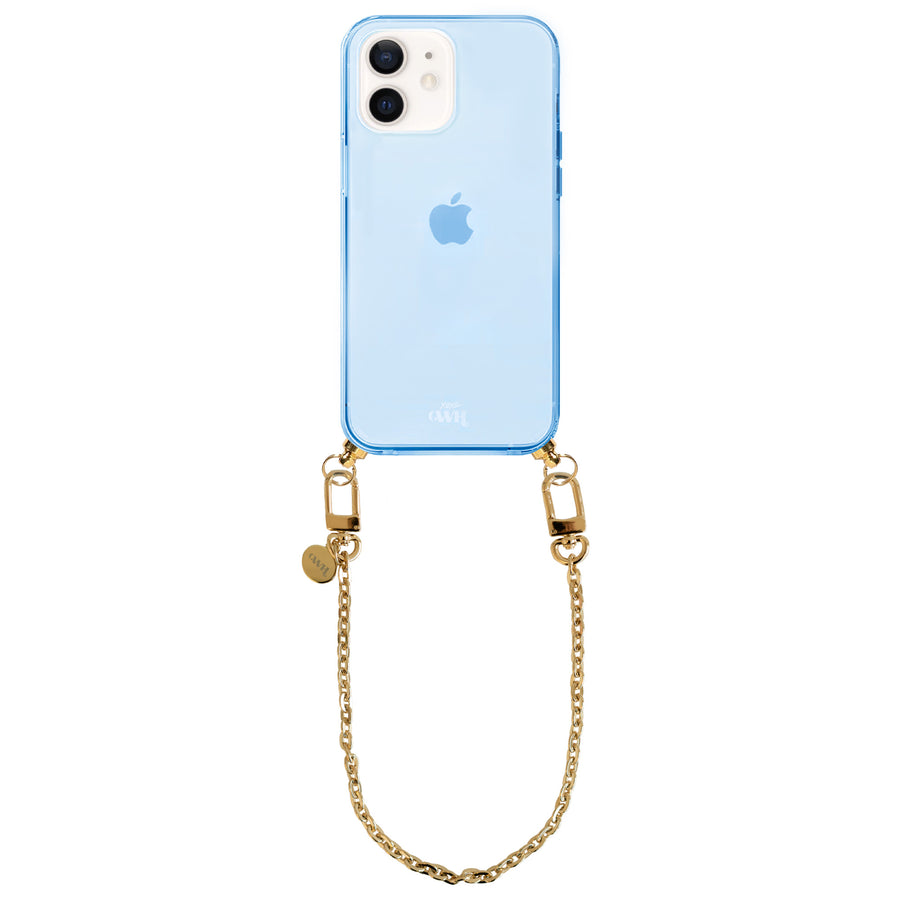 iPhone 12 - Dreamy Cord Case Blue - Short Cord