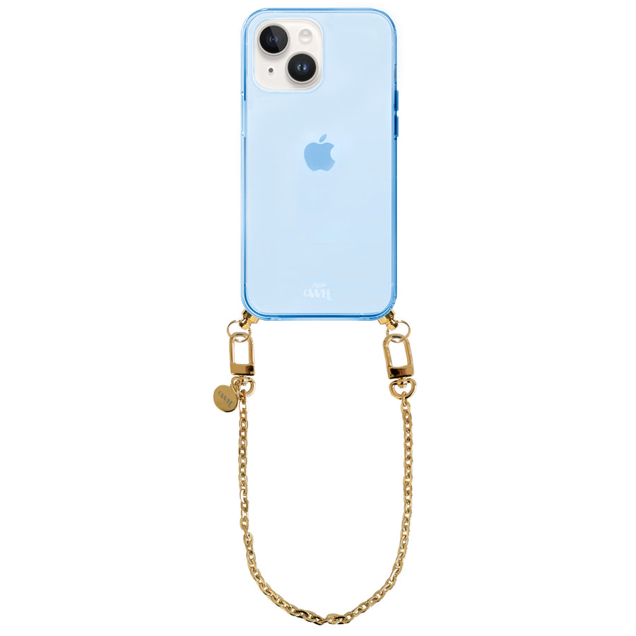 iPhone 14 - Dreamy Cord Case Blue - Short Cord