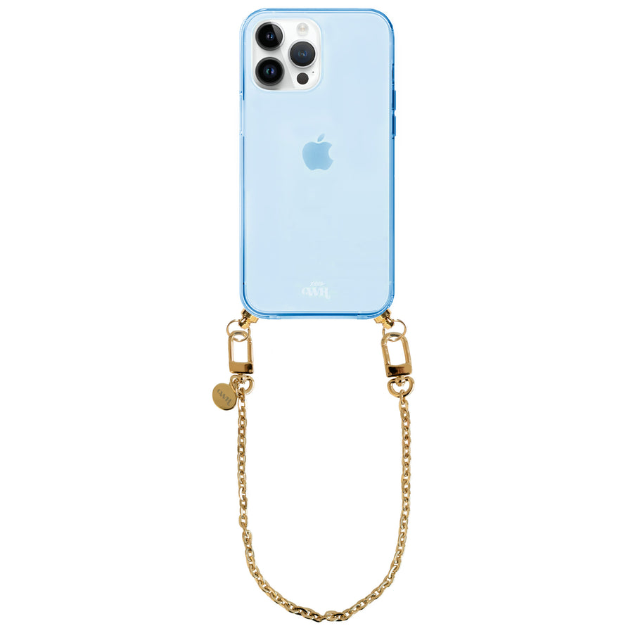 iPhone 14 Pro - Dreamy Cord Case Blue - Short Cord