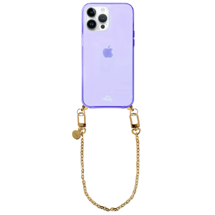 iPhone 14 Pro Max - Dreamy Cord Case Purple - Short Cord