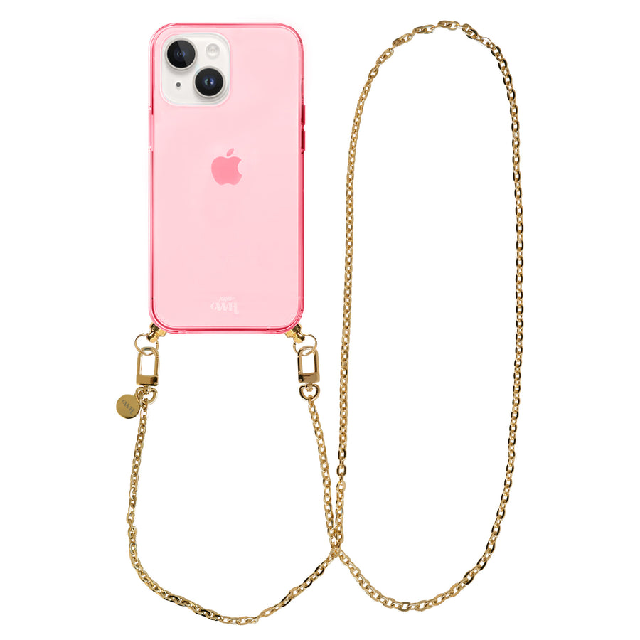 iPhone 15 - Dreamy Cord Case Pink - Long Cord