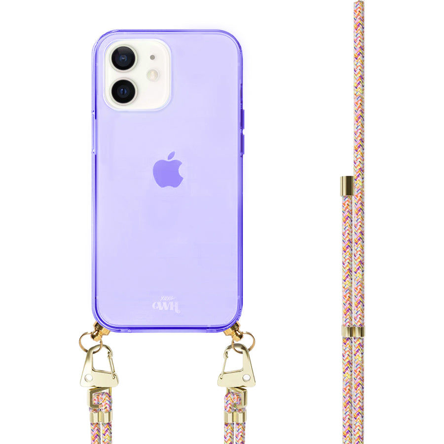 iPhone 11 - Rainbow Vibes Cord Case Purple